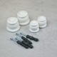 Set x2 soportes de techo doble BLANCO