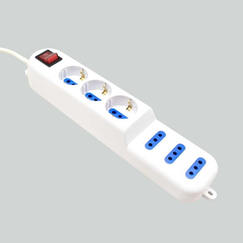 Alargue 3Schu. 3Modu.C/Llave Led.5Mts. N/a