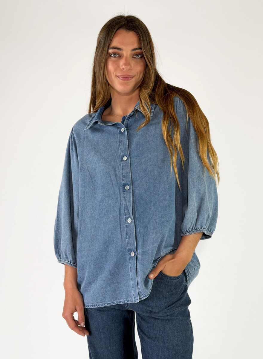 CAMISA MAUI - CELESTE 