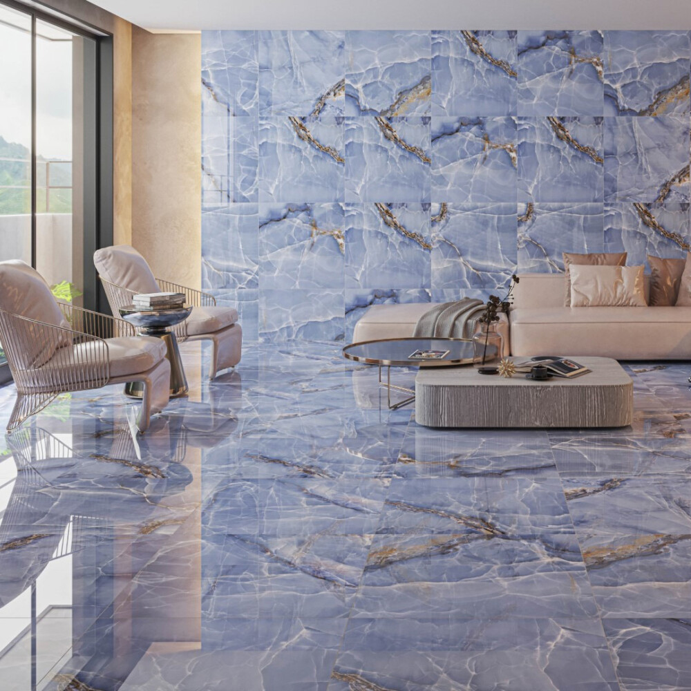 PORCELANATO ONIX BLUE 75X75 CM Porcelanato Onix Blue 75x75 Cm