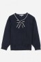 Sweater con corbatín AZUL MARINO