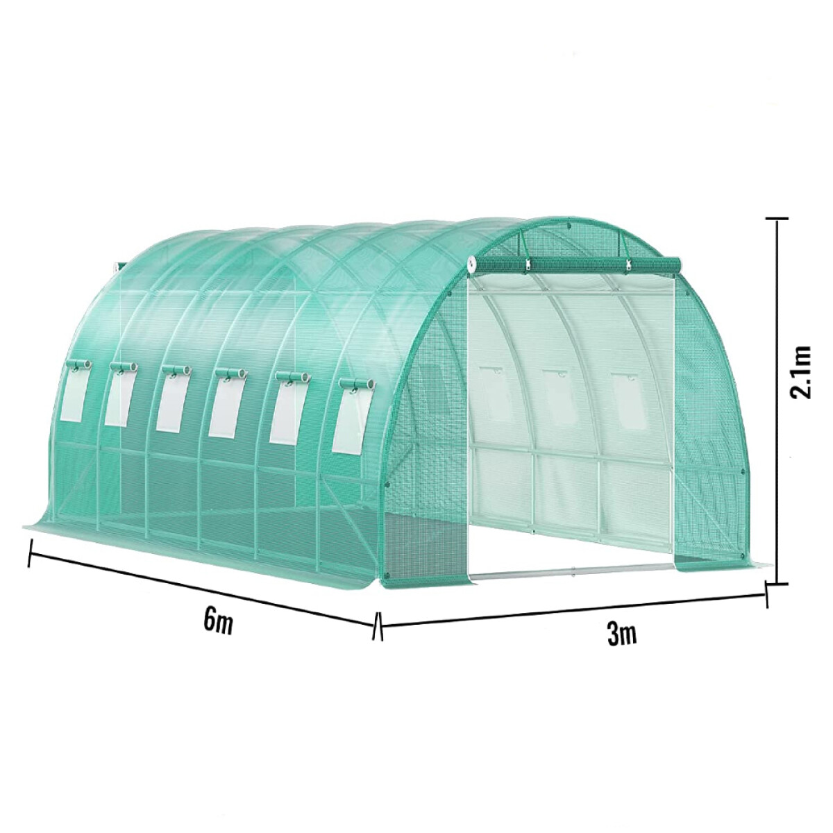 Invernadero portátil de 6 x 3 Metros – Marca EcoDrop – Fácil 