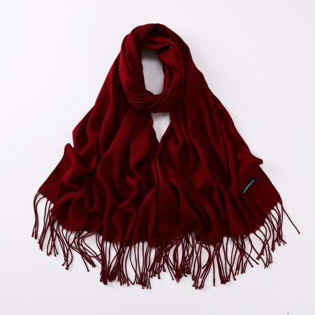 Chalina De Color Liso Bordo