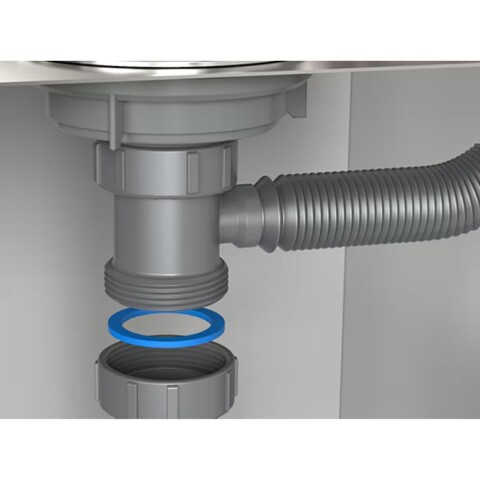 Arandela de goma 1.1/2" para rosca sifón Arandela De Goma 1.1/2" Para Rosca Sifón