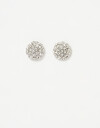Aros Pasantes Aros Pasantes De Metal Con Strass. - Plateado Rodio