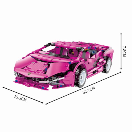 Juego de Construcción Auto Cogo Rosa 929 Piezas 5815 001