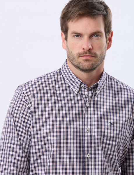 CAMISA SPORT A CUADROS Rojo