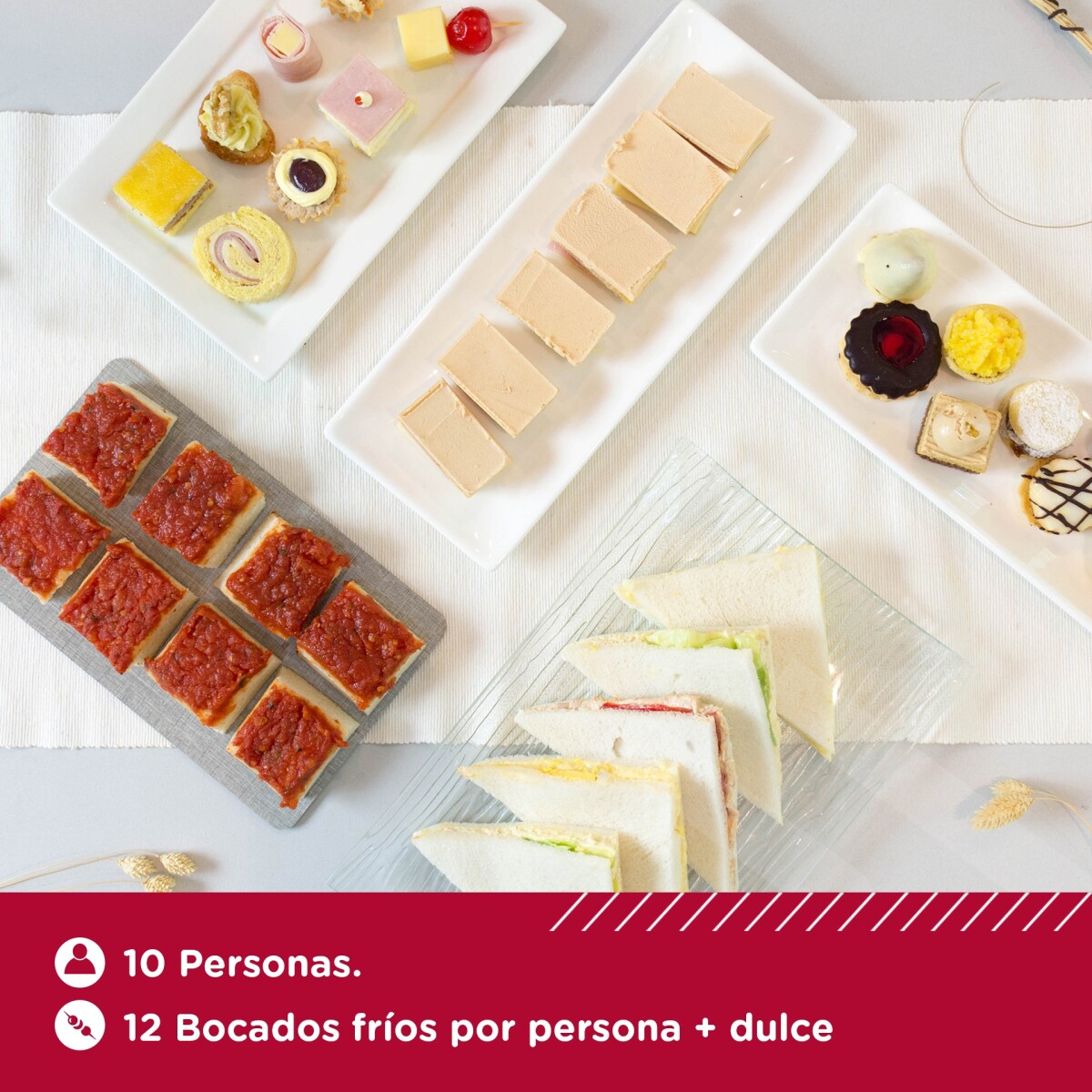 Lunch Fiestas DIEZ personas - (Pizza) - 000 