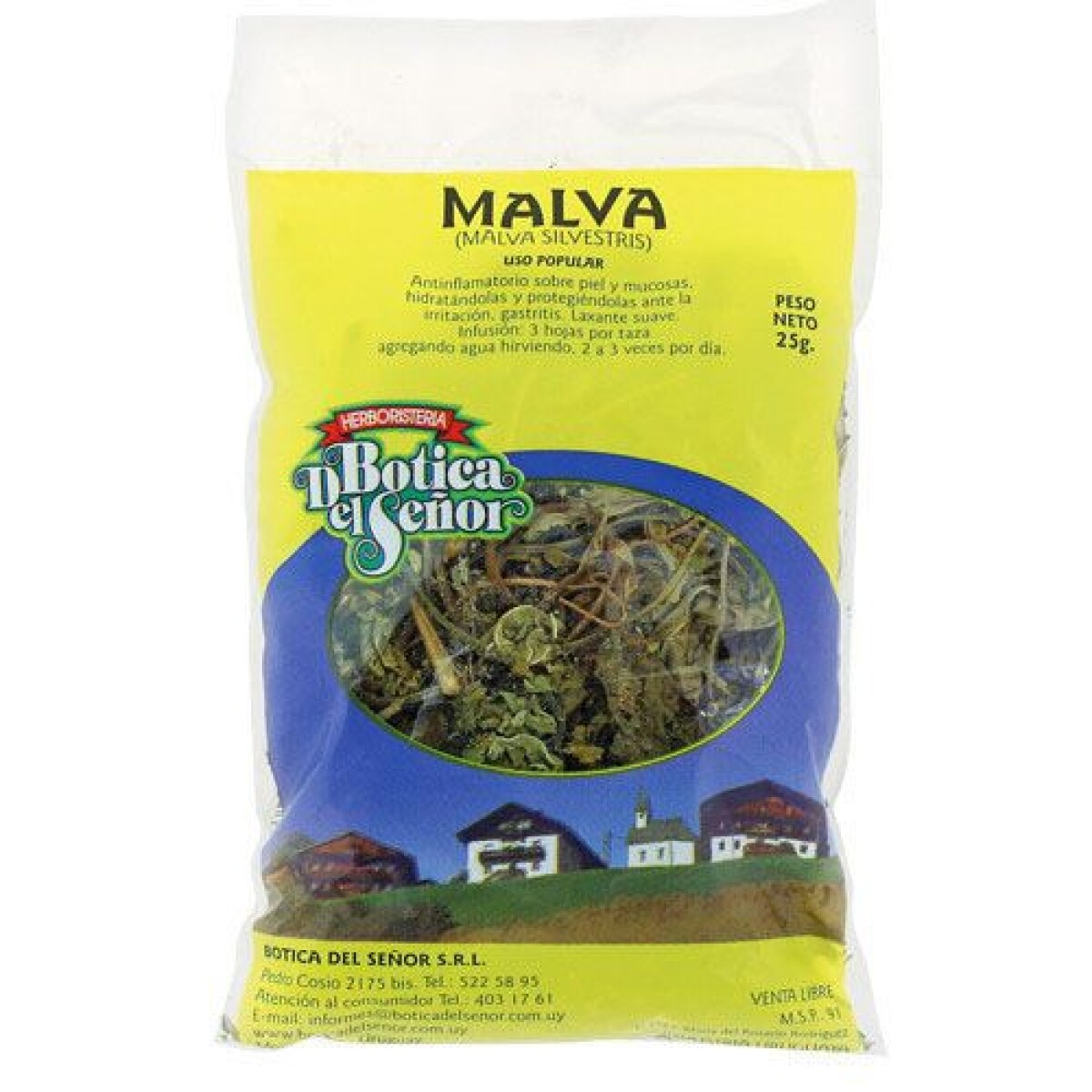 Malva Hojas Botica 25g – Infusión Suave y Natural