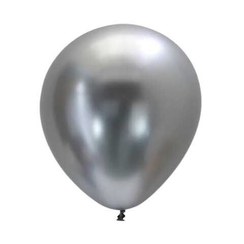 Globo Cromado Plateado 10" x50 Und Globo Cromado Plateado 10" x50 Und