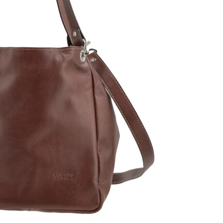 CARTERAS VENET - CUERO ZAPIN MARRON