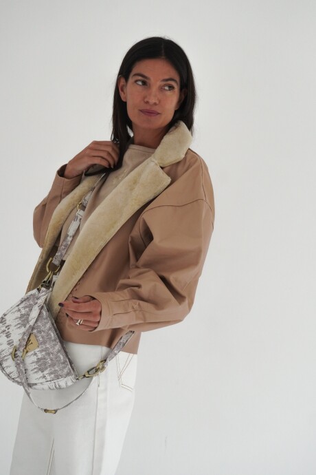 Brassy Bag Blanco Reptil