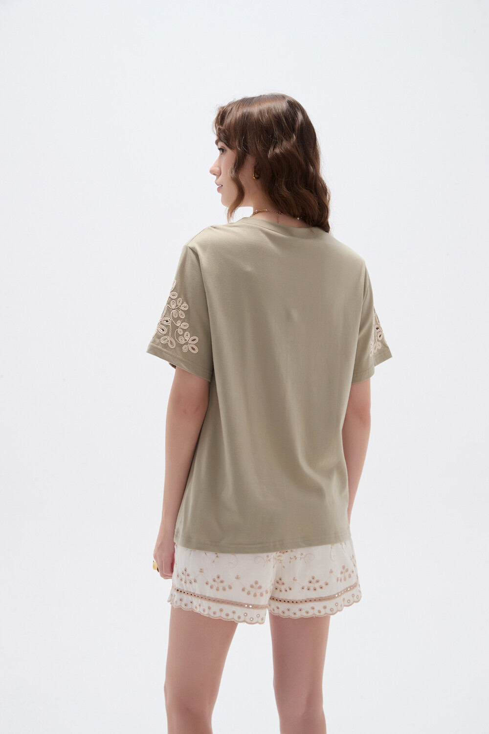 Remera Surnel Verde Grisaceo