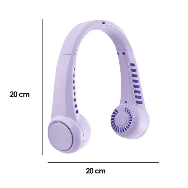 Ventilador de cuello violeta