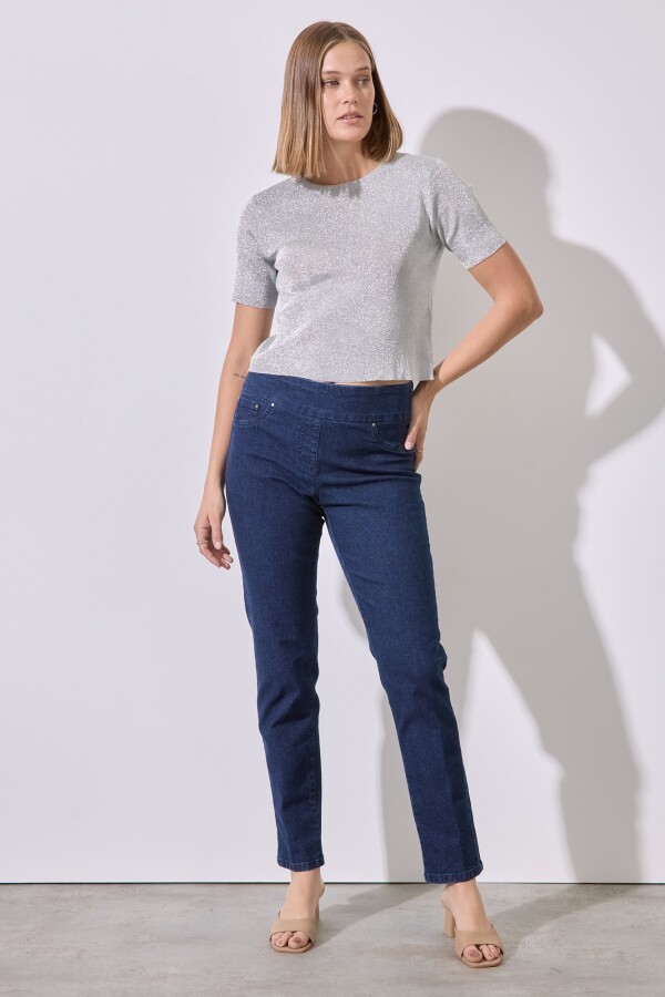 Jegging Pretina Ancha JEAN OSCURO