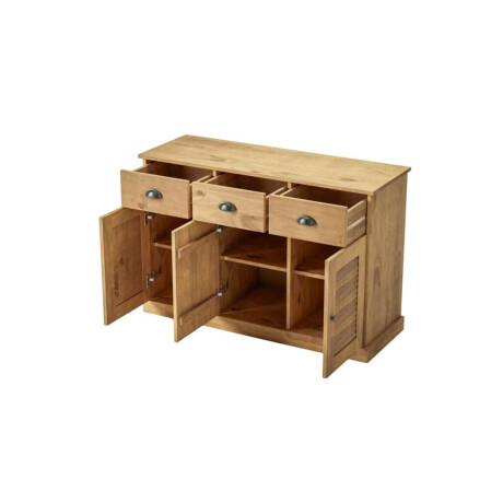 Aparador 3 Puertas 3 Cajones Li­nea Valenciana Natural
