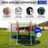 Cama Elástica de 1,40M Trampolín Saltarín Multicolor Azul ce001 Cama Elástica de 1,40M Trampolín Saltarín Multicolor Azul ce001