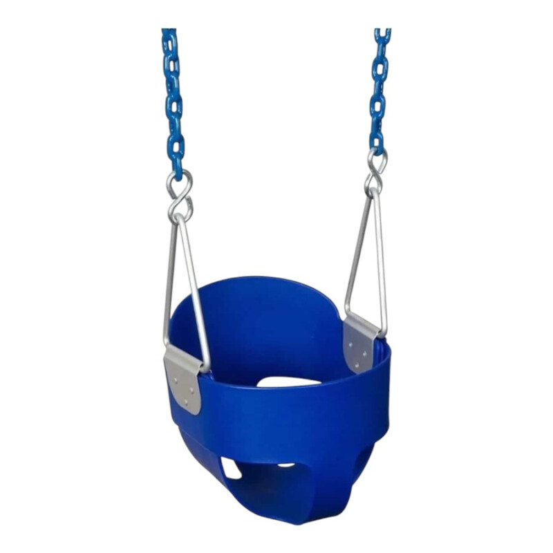 Hamaca bebé goma con cadena Azul