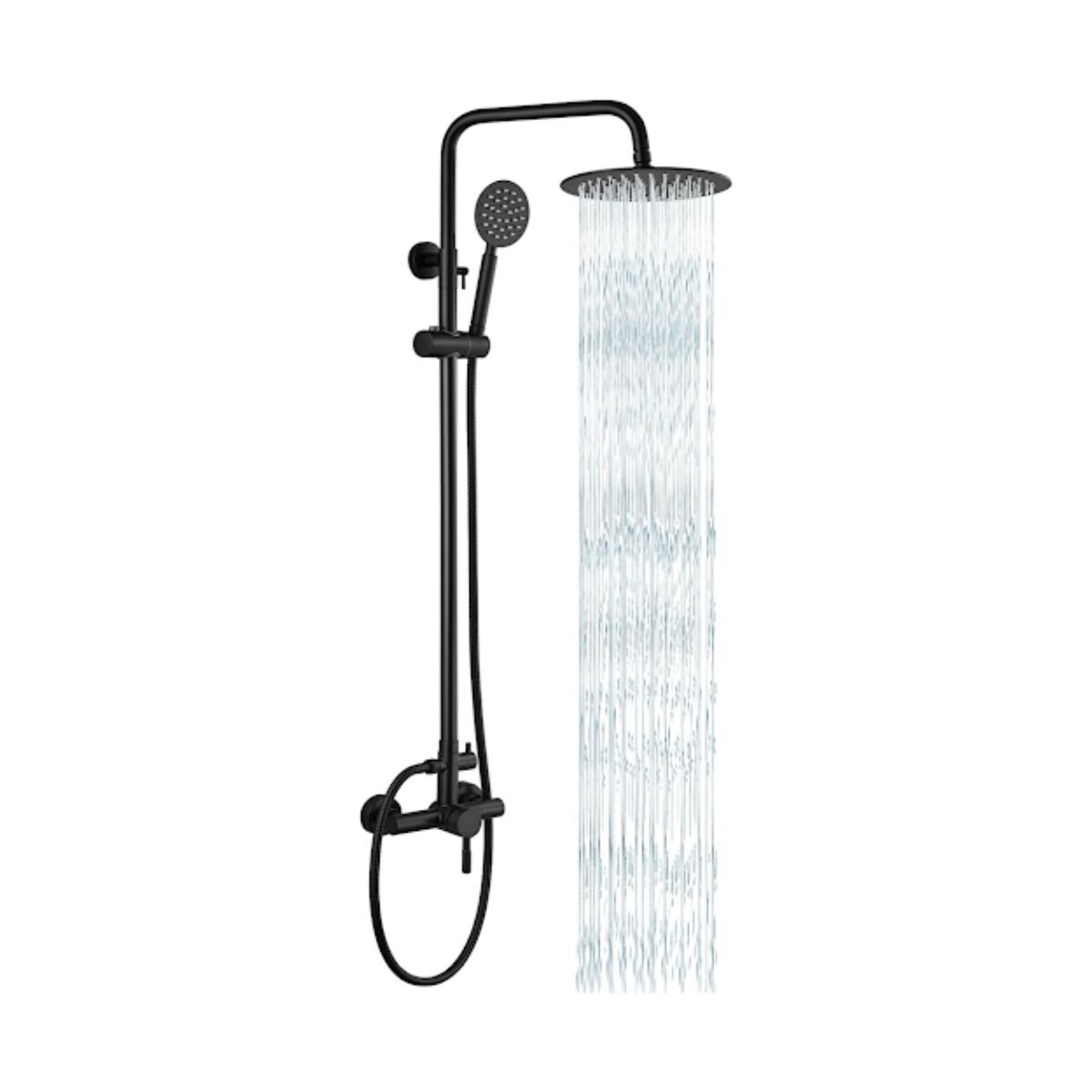Ducha Exterior Negro C/pico Wico 