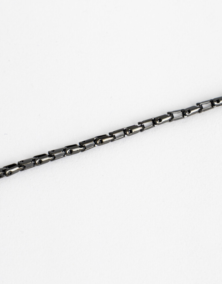 Pulseras Flexibles Color Pulsera De Acero Men´s Collection - Negro