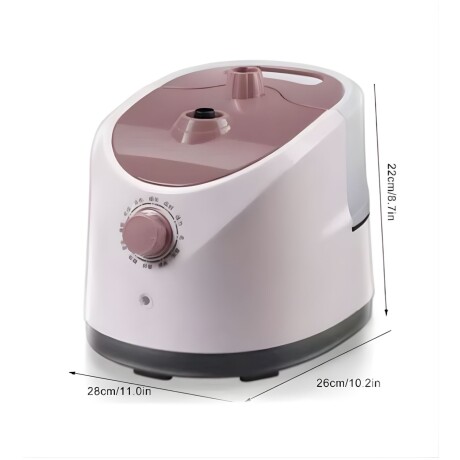 Plancha Vertical a Vapor Lumax Portátil 1,6L Blanco Rosado