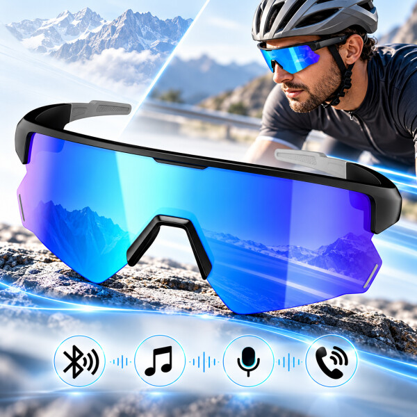 Lentes Inteligentes Blackview D2 Bluetooth Uv400 LENTES SMART BLACKVIEW D2 SPORT AZUL CL