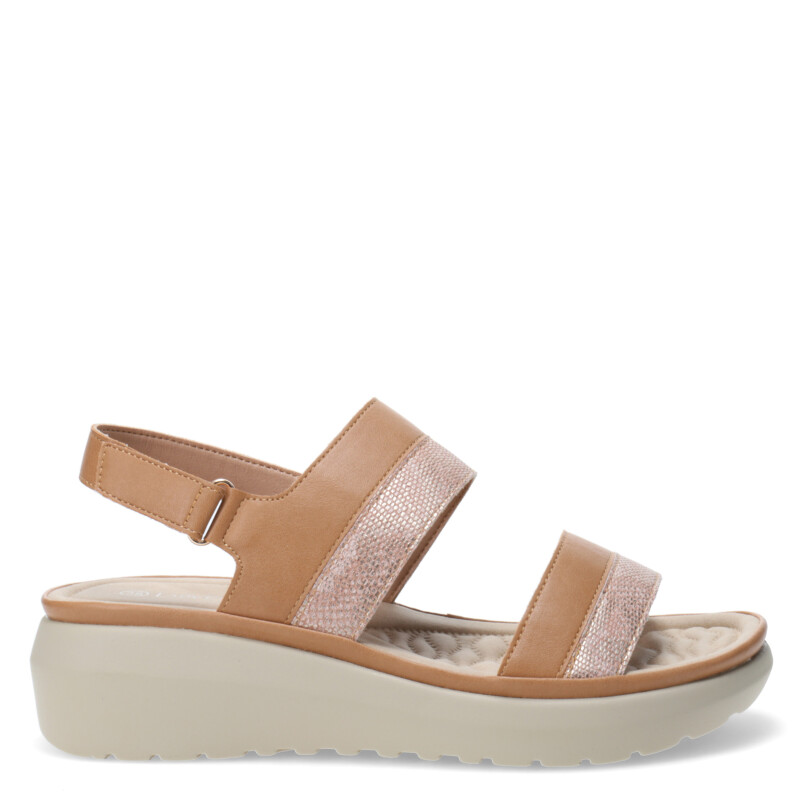 Sandalias de Mujer Lady Confort CONQUES con tira atrás Tan