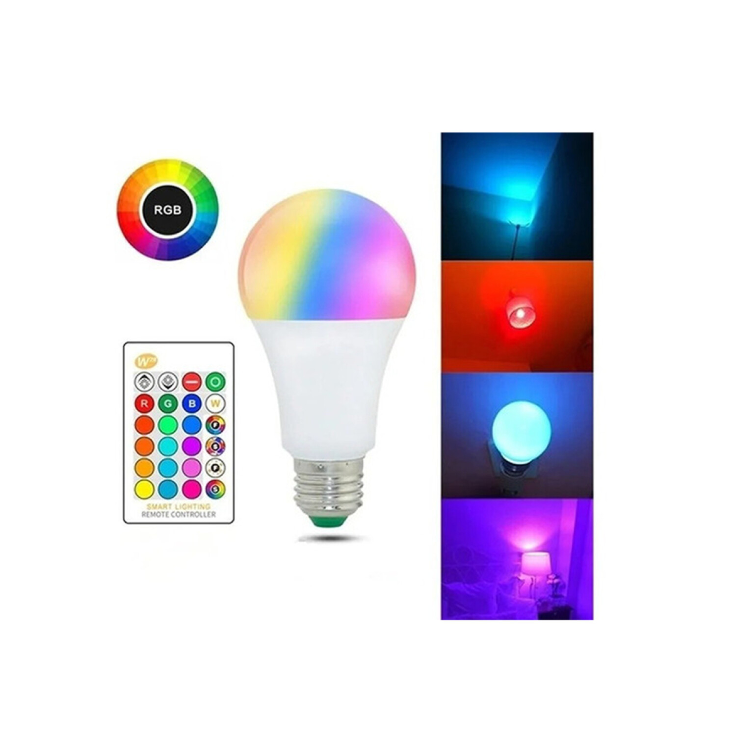 Lampara LED RGB Con Control 9W — Game Stop
