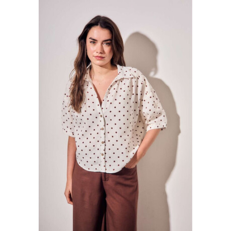 Blusa Lunares Nacar