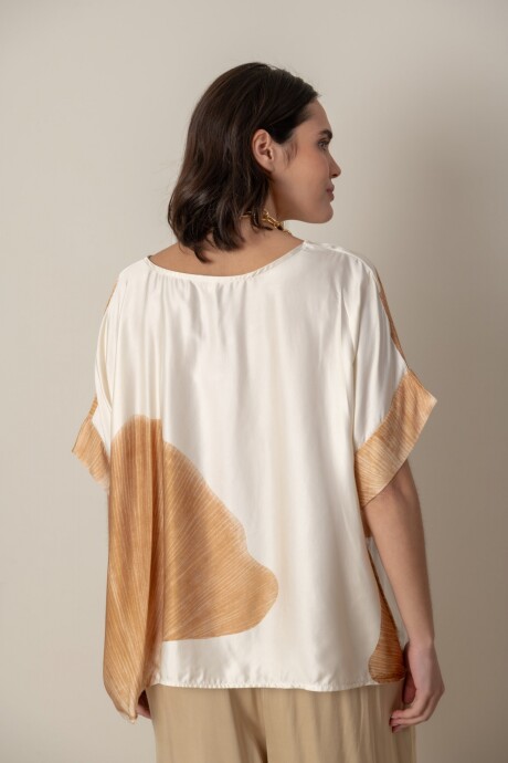 BLUSA HOJA Camel