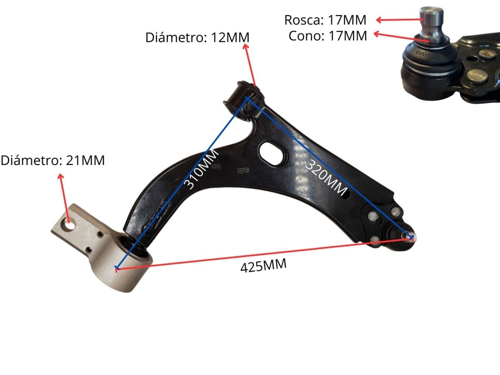 Parilla De Suspension Delantera Ford Fiesta/Ecosport 05-14 Der 