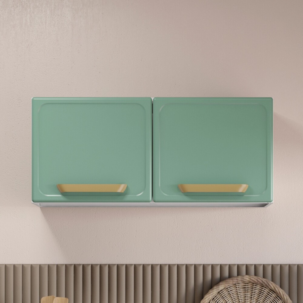 Aéreo 2 Puertas Bella Steel Verde
