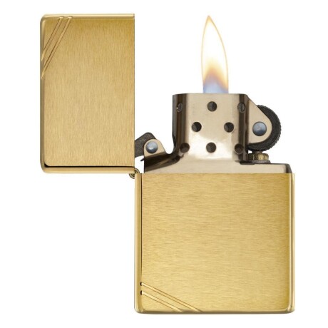 Encendedor Zippo Brushed Brass Vintage with Slashes - 240 Encendedor Zippo Brushed Brass Vintage with Slashes - 240