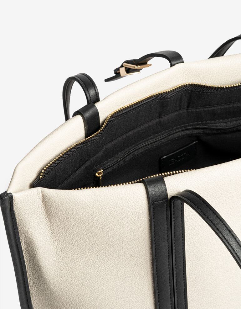 Shopper Cartera Shopper Bicolor - Combinacion Bicolor