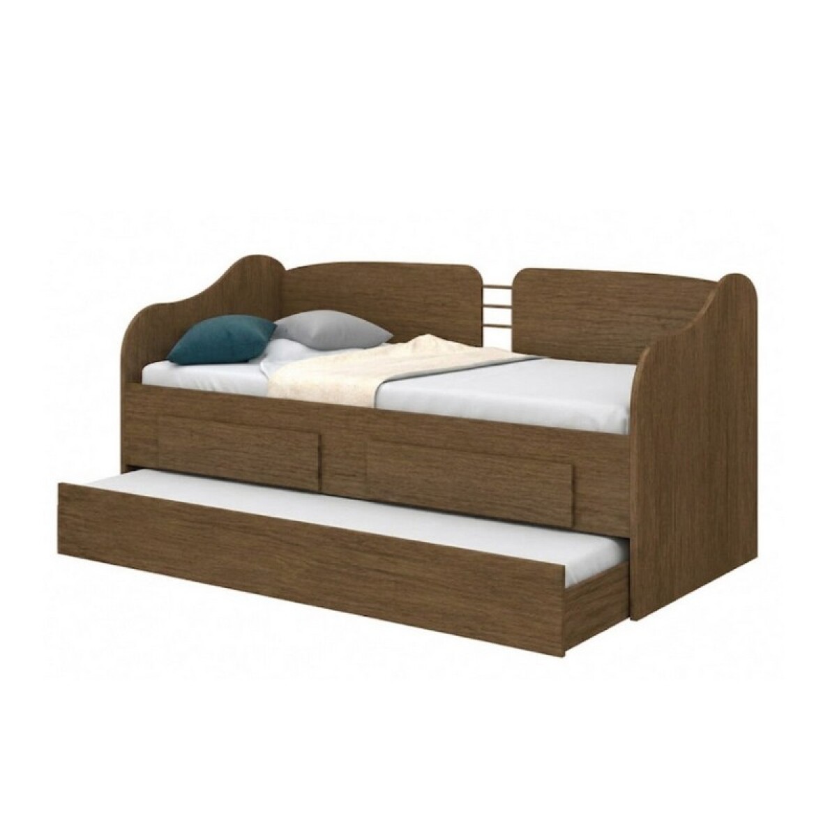 CAMA MARINERA 2 CAJONES CON AUXILIAR NATURE 