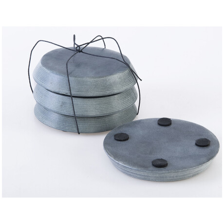 SET 4 POSAVASOS GRIS PIEDRA SPSG