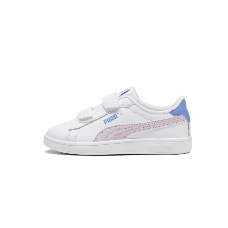 Championes Puma Smash 3.0 L V de niño White & Pink