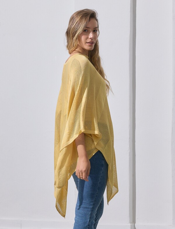 Poncho Lurex AMARILLO