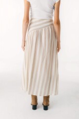 Falda Zeia Rayas Beige