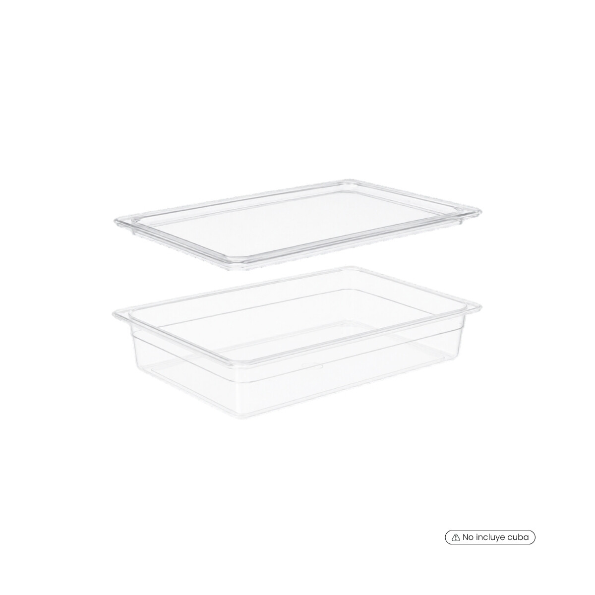 Tapa Rígida para Cuba de Policarbonato GN 1/1 