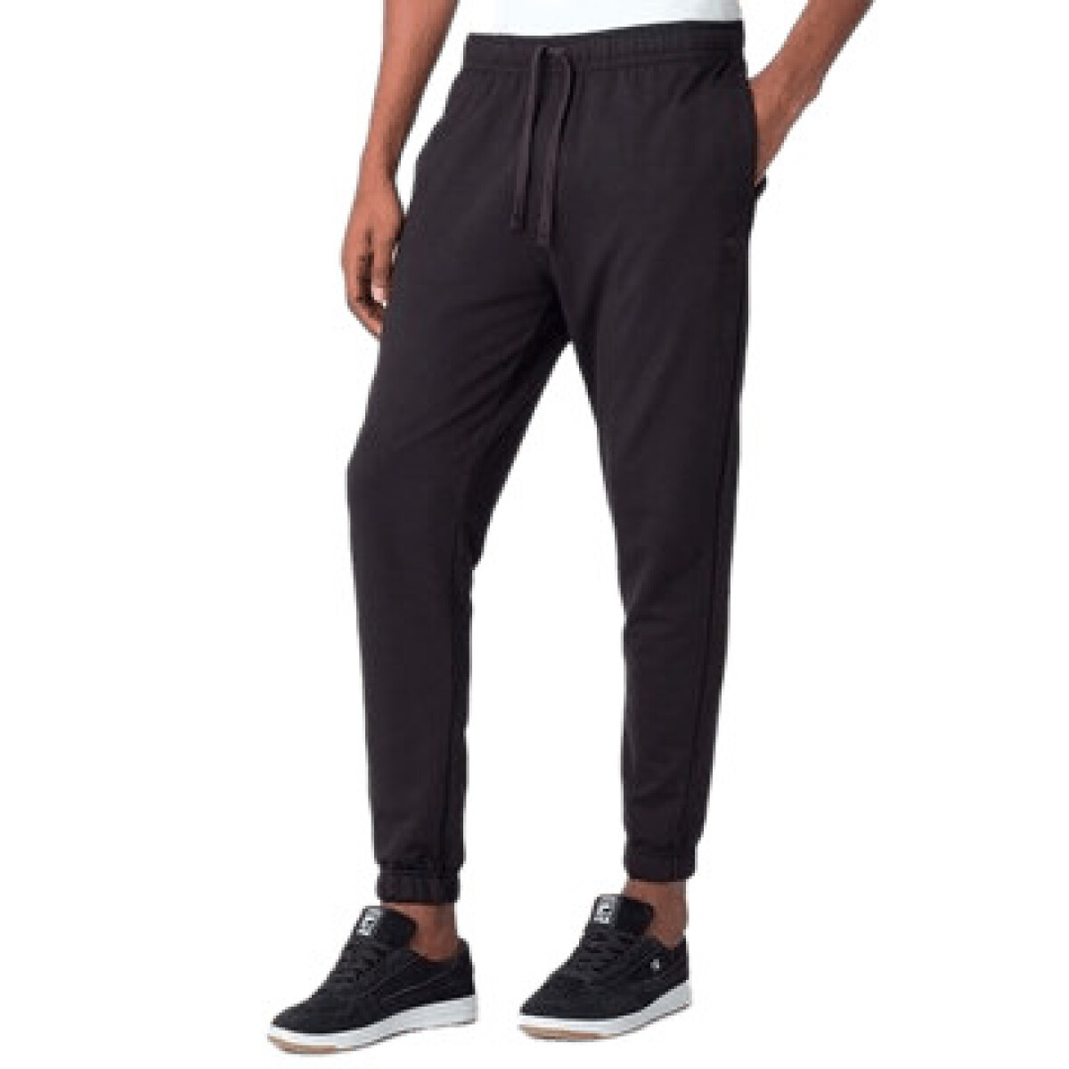 Pantalon Fila Moda Hombre Basic Classic Negro-Negro - S/C 