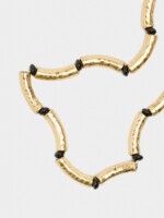 Collar Corto Tubular Segmentado negro