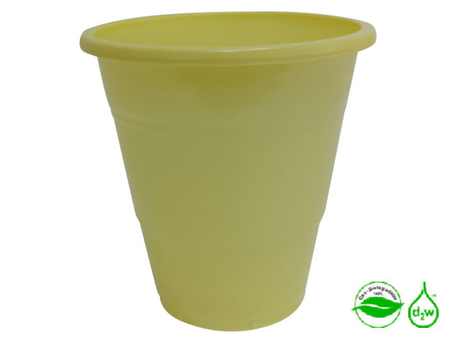 Vaso Biodegradable 210ml x10 - Amarillo Pastel 