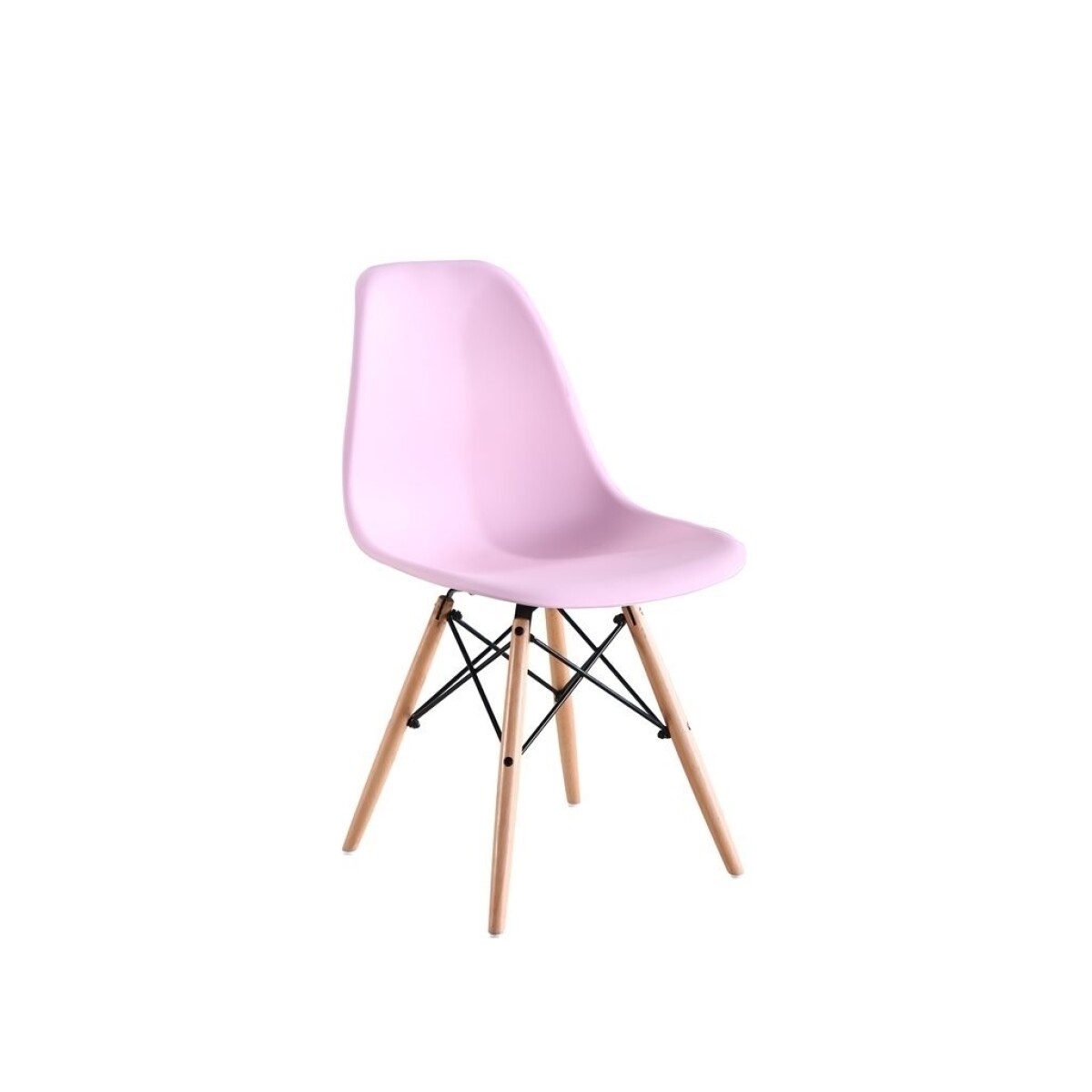 SILLA NIÑO EAMES DKR PP Y MADERA ROSA 
