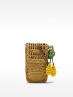 Bolso Para Móvil Efecto Rafia natural