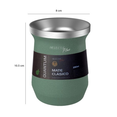 Mate en Acero Inoxidable de Doble Pared 230ml Selecta Verde