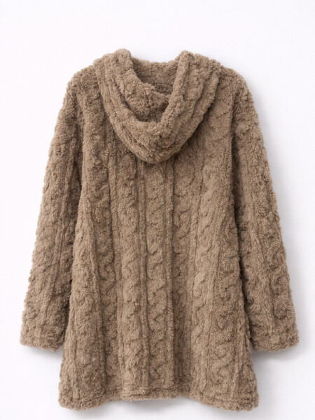 PIJAMA HOODIE ANA BEIGE OSCURO