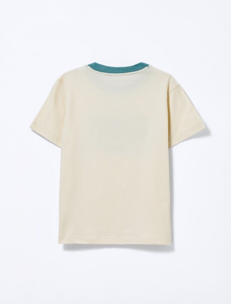 PIJAMA DE NIÑO CON ESTAMPA Y BERMUDA MULTICOLOR