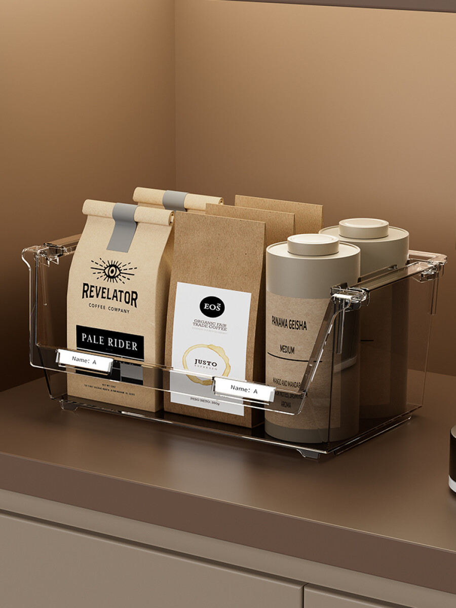 Organizador transparente - gris 