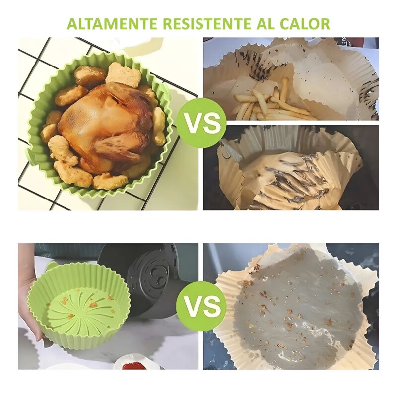 Molde de silicona para freidora redondo 20 cm SURTIDO